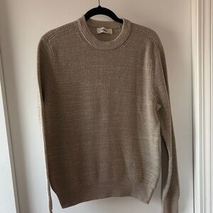 Buck Mason Beige Crewneck Sweater